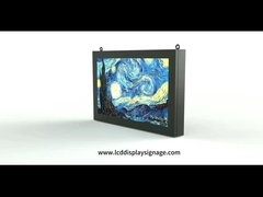 32 inci Thunder Proof Outdoor Digital Signage 1500cd/M2 Kecerahan Iklan 1920*1080 Resolusi
