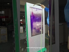 Samsung lantai berdiri tampilan digital Totem sentuh penggantian layar LCD TV Desain canggih