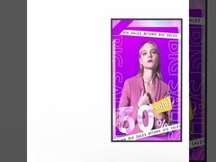 Jendela toko gantung bercahaya tinggi yang sangat tipis